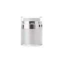 Silver acrylic cosmetic airless jar