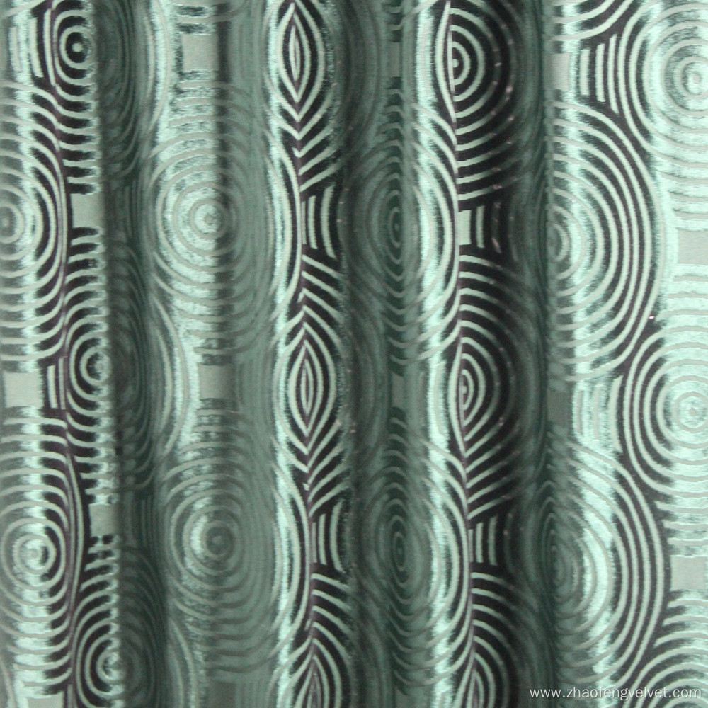 100% Polyester Dyed light Jacquard Velvet Cushion Fabric