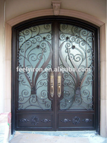 Customized Forge Iron Entry Door FD-478