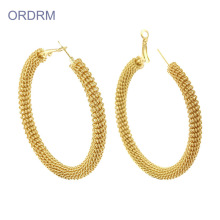 Cheap Cool Gold Extra Large Hoop Earrings
