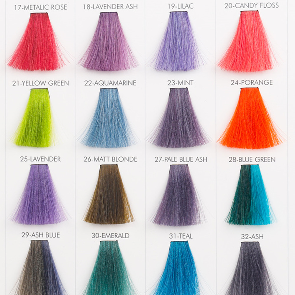 Hair Dye Color Chart