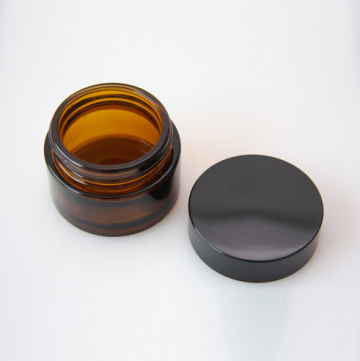 amber glass jar cosmetic jar facial cream jar