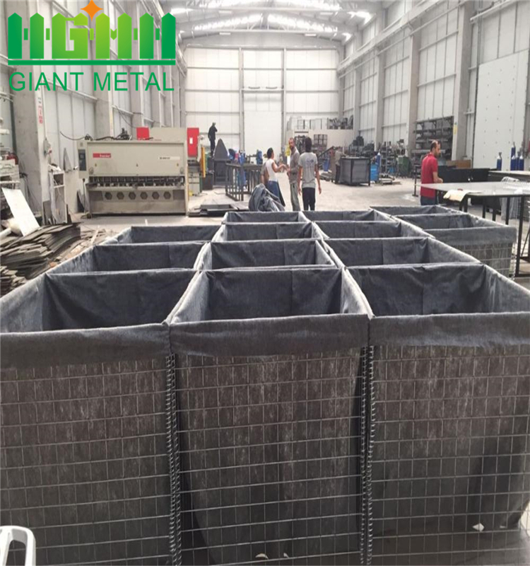 High Quality Sand filled gabion hesco blast wall