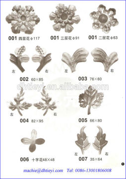 wrought iron baluster , stamped parts , cast iron fittings, wrought iron stamp fitting