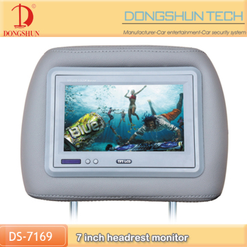 7"Universal headrest TFT LCD monitor Zipper cover optional