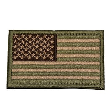 Moral Taktis velcro kustom Patch USA Flag Multitan