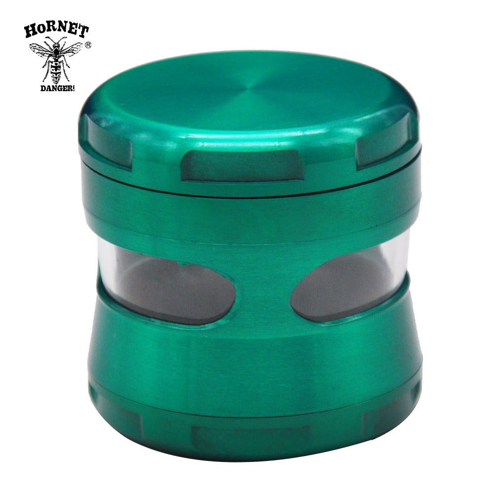 Zinc alloy 63MM 4 parts Herb Grinder Weed Grinder With Spice Case and screen herb crusher smoking accessories