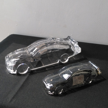 Elegant Decor Crystal Glass Car Model