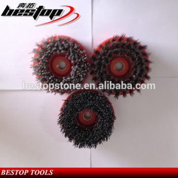 D100mm Antique Abrasive Nylon Brushes for Granite Marble