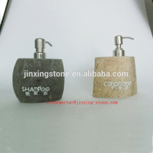 river rocks liquid & lotion soap dispenser /river stone shampoo bottle