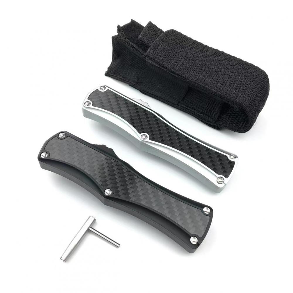 Otf Knife Aviation Aluminum Handle Spring Double Action