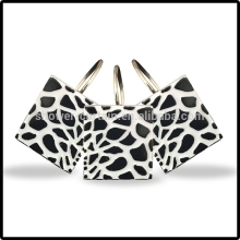 Zebra Poly Resin Shower Curtain Hooks