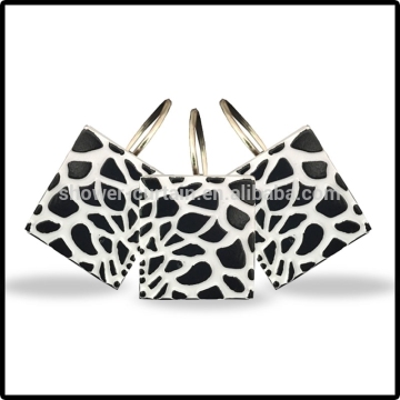 Zebra Poly Resin Shower Curtain Hooks