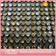 rhinestone covered fabric mesh ornament for shoe