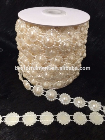 Ivory Faux Pearl Garland Bead Wedding Decorate