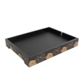 APEX Custom Logo Black Hotel Serving Welcome Tray