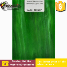 stained stripple glass light green