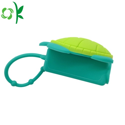 Silicone Turtle Hand Sanitizer Holder para la venta de dibujos animados