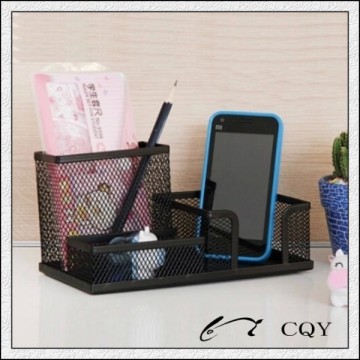 multifunctional black desktop organizer