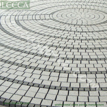 Grey granite cube stones | granite paving