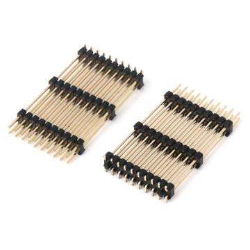 2.54mm double row three plastic surface mount