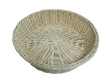 Supermarket Decorative Storage Baskets , Biege Poly Food Basket