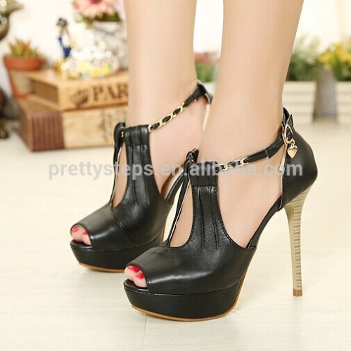 Guangzhou Pretty Steps fashion evening shoes heels 2014 for women