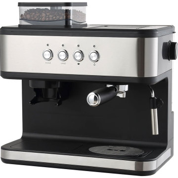2 in 1 Espresso Drip & Espresso Coffee Maker with Bean Grinder