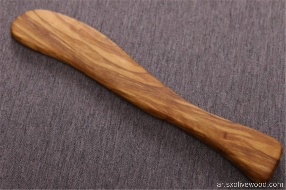سكين زبدة خشب الزيتون / مفرشة - 6.5 &quot;