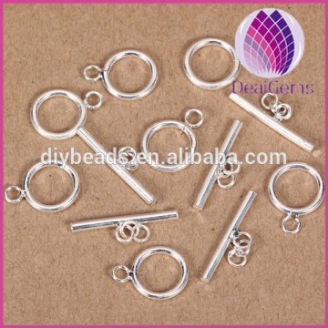 Jewelry finding 925 sterling silver toggle clasp