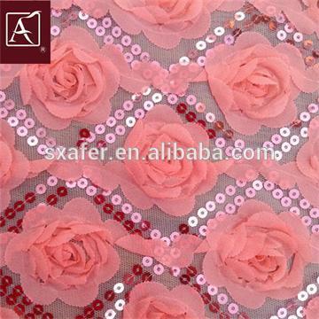 Ribbon & Sequin Embroidery Design For Dress