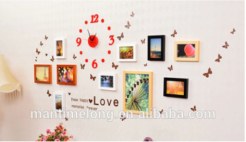 3D DIY time clock decorative wall clock smart clock