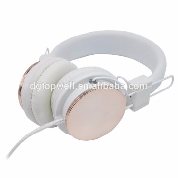 Gold electroplating folding headset for promotion