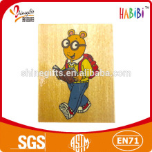 Handle wood stamp of Bear