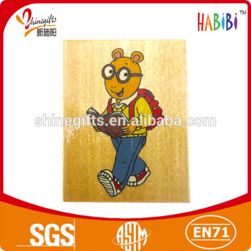 Handle wood stamp of Bear