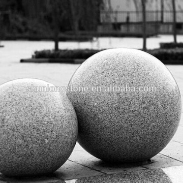 grey granite sphere,fountain ball,parking ball