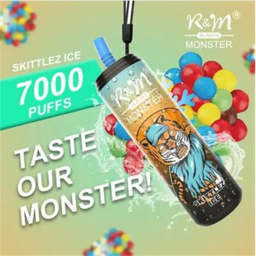 Einweg -Vape R &amp; M Monster 7000 Puffs Gerät