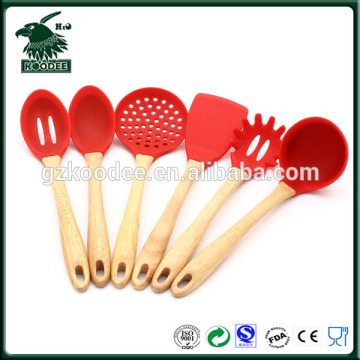 Home cooking Food grade tools silicon frying spoon sets kitchen utensils
