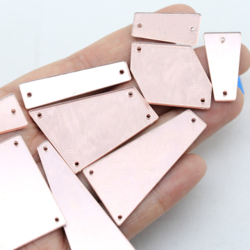 Shiny Strass Flat Back Acrylic Mirror Sew-On Rhinestones with Holes for Dancing Clothes