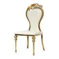 Złote metalowe jadalnia ślubne krzesła bankietowe