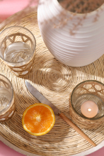 Wood Woven Decorative Tray