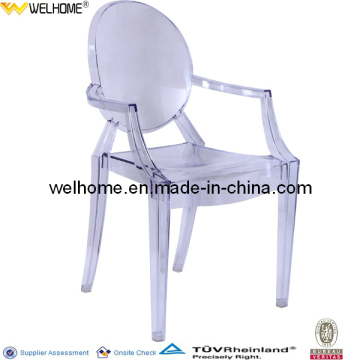 Louise Ghost Chair with Armrest
