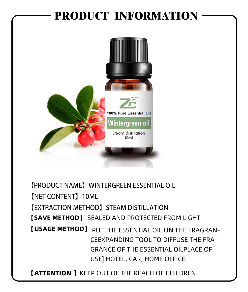 Natural Pure Wintergreen Essential Oil Resonable Precio