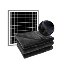 Heated Throw Blanket with Solar Panel for Sofa