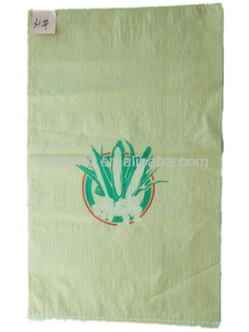 beige PP woven maize/corn/grain bag printing one side, made in China