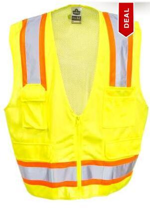 Unisex  High Visibility Surveyors Safety Vest