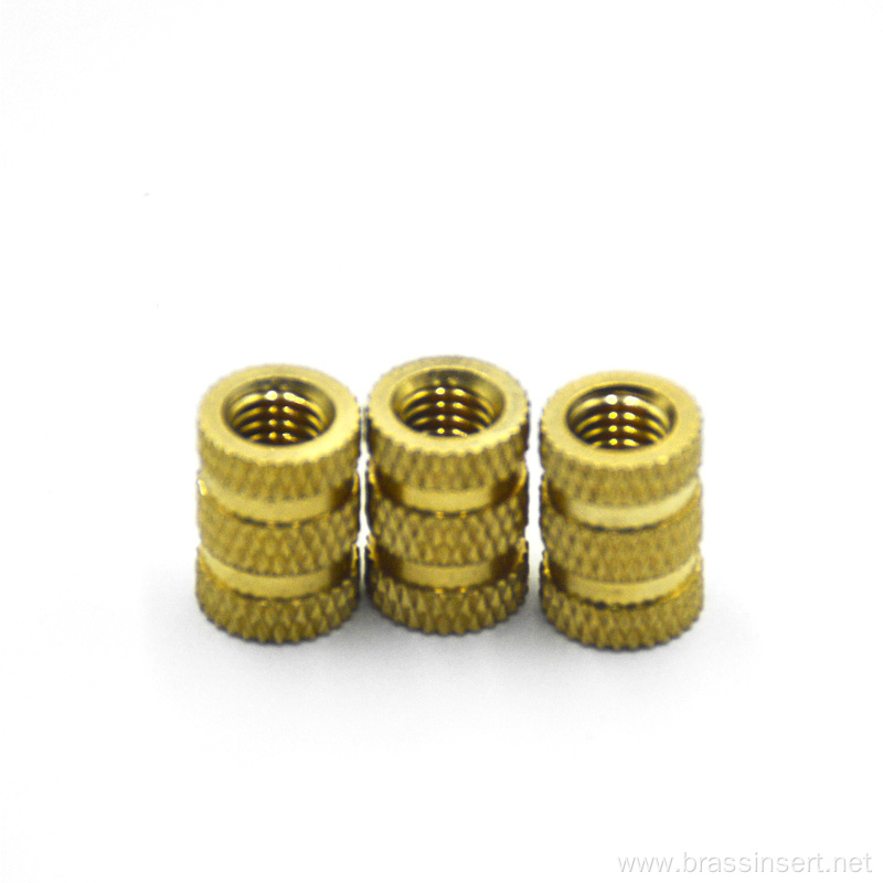 brass insert copper nut knurled hot-melt injection nut