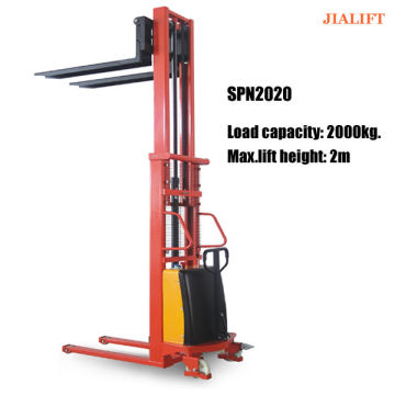 2000KG Semi electric stacker forklift