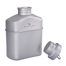 Boundless Voyage 1100ml Titanium Camping Canteen for Outdoor Backpacking