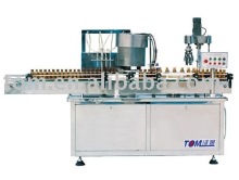 GP-Z-4 Four Pumps inline Filling and chuck Capping Machine